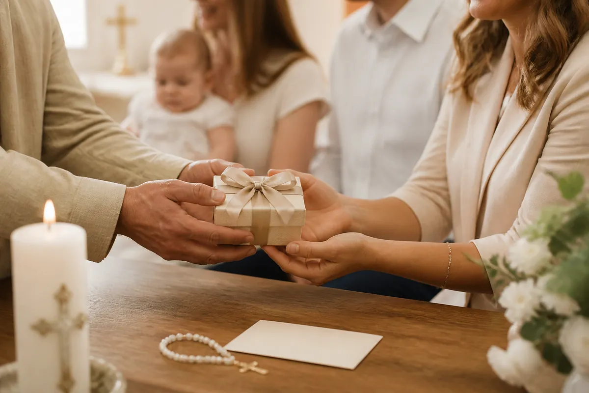 Illustration supporting What to Give a New Godmother or Godfather (Not the Baby)