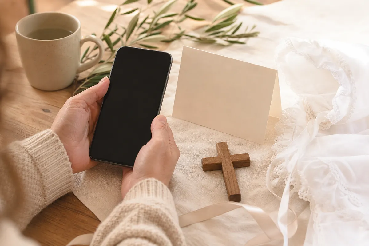 Illustration supporting How to Announce a Baptism on Social Media (With Examples)