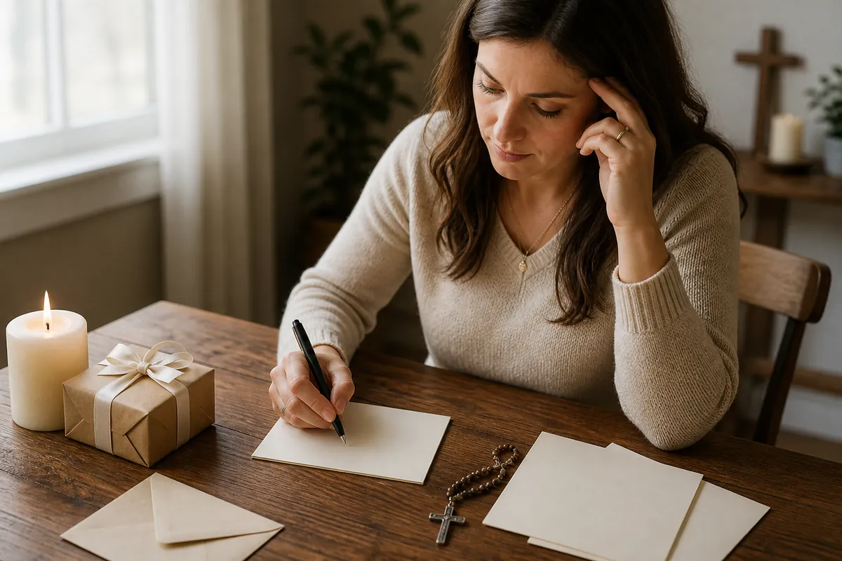 Illustration supporting How to Word a Confirmation Sponsor Gift Note (With Examples)
