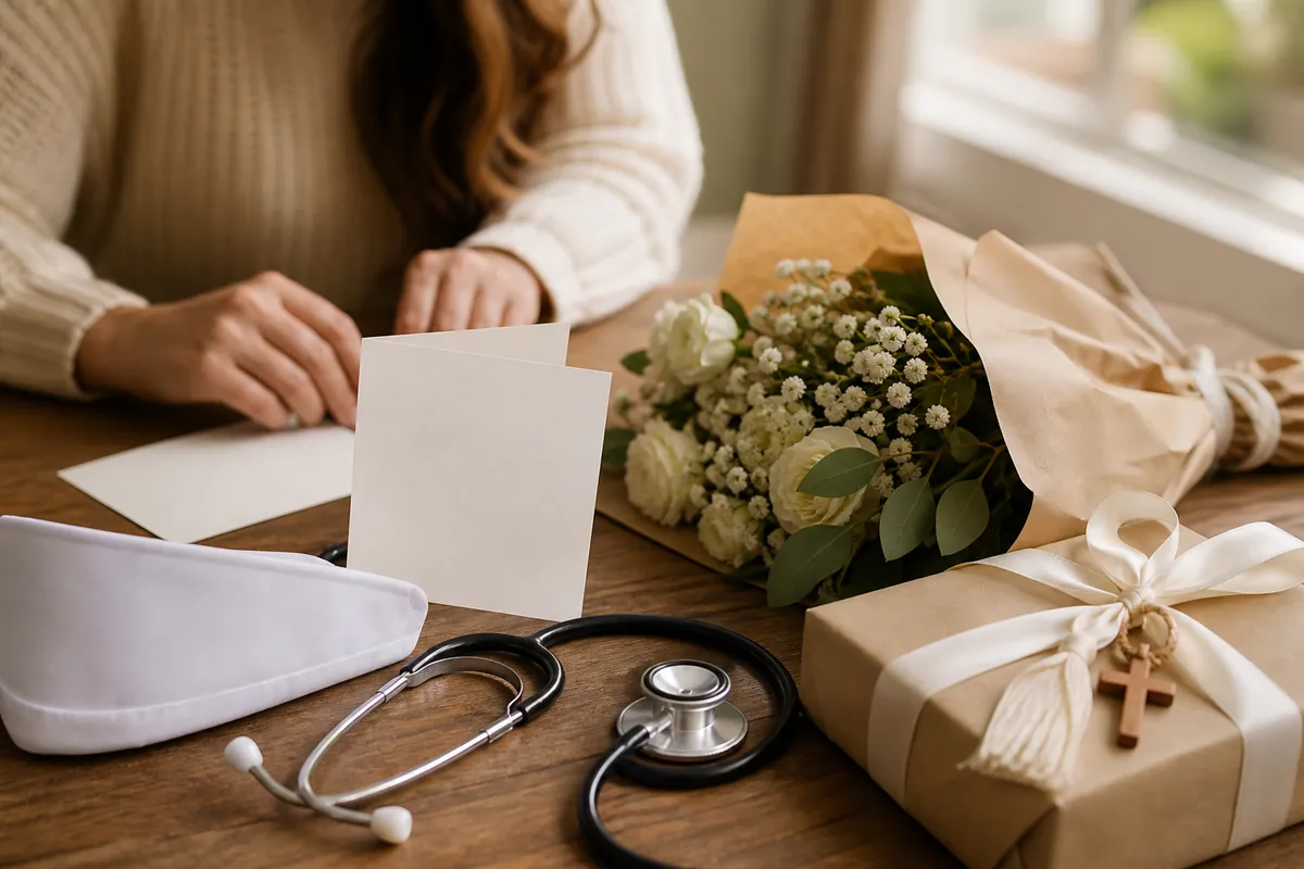 Illustration supporting What to Write in a New Nurse Congratulations Card