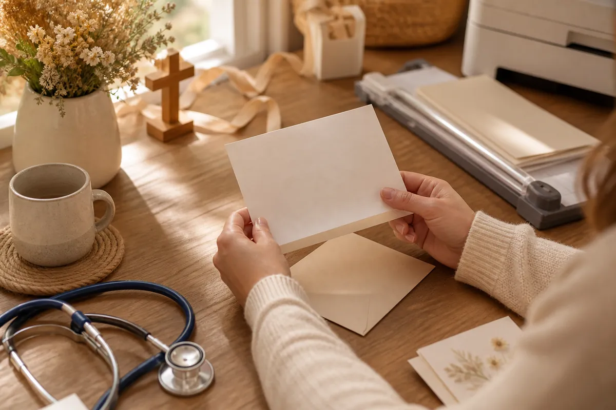 Illustration supporting What to Write in a Thank-You Card for a Nurse