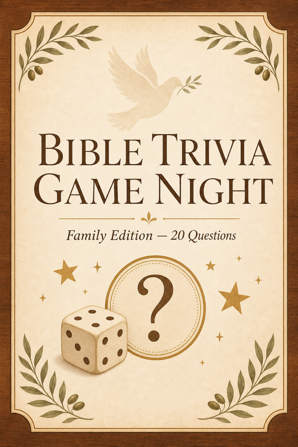 Bible Trivia Game Night — Family Edition — Bible Trivia Game Night Family Edition