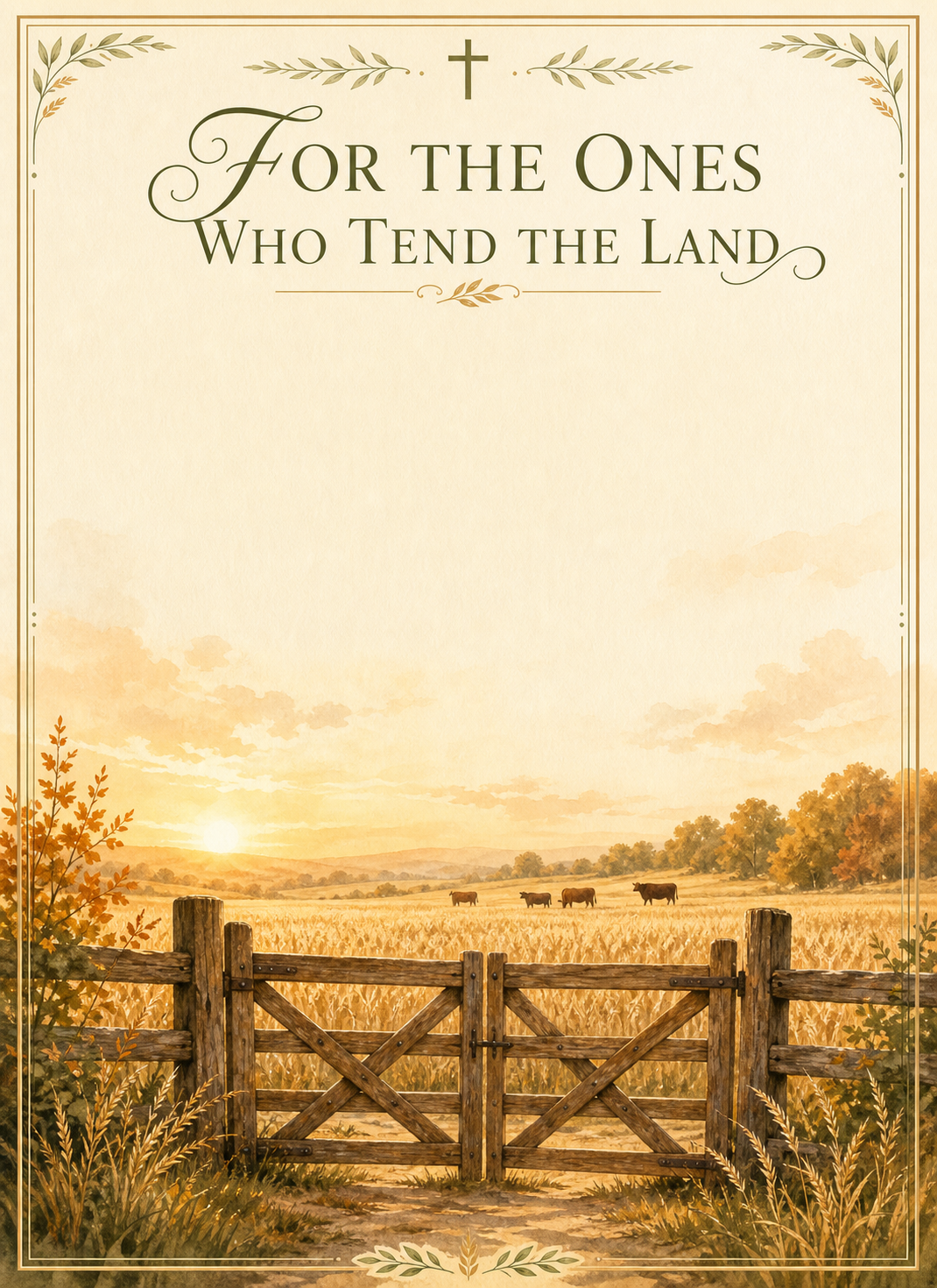 For the Ones Who Tend the Land — Farmer Appreciation Card