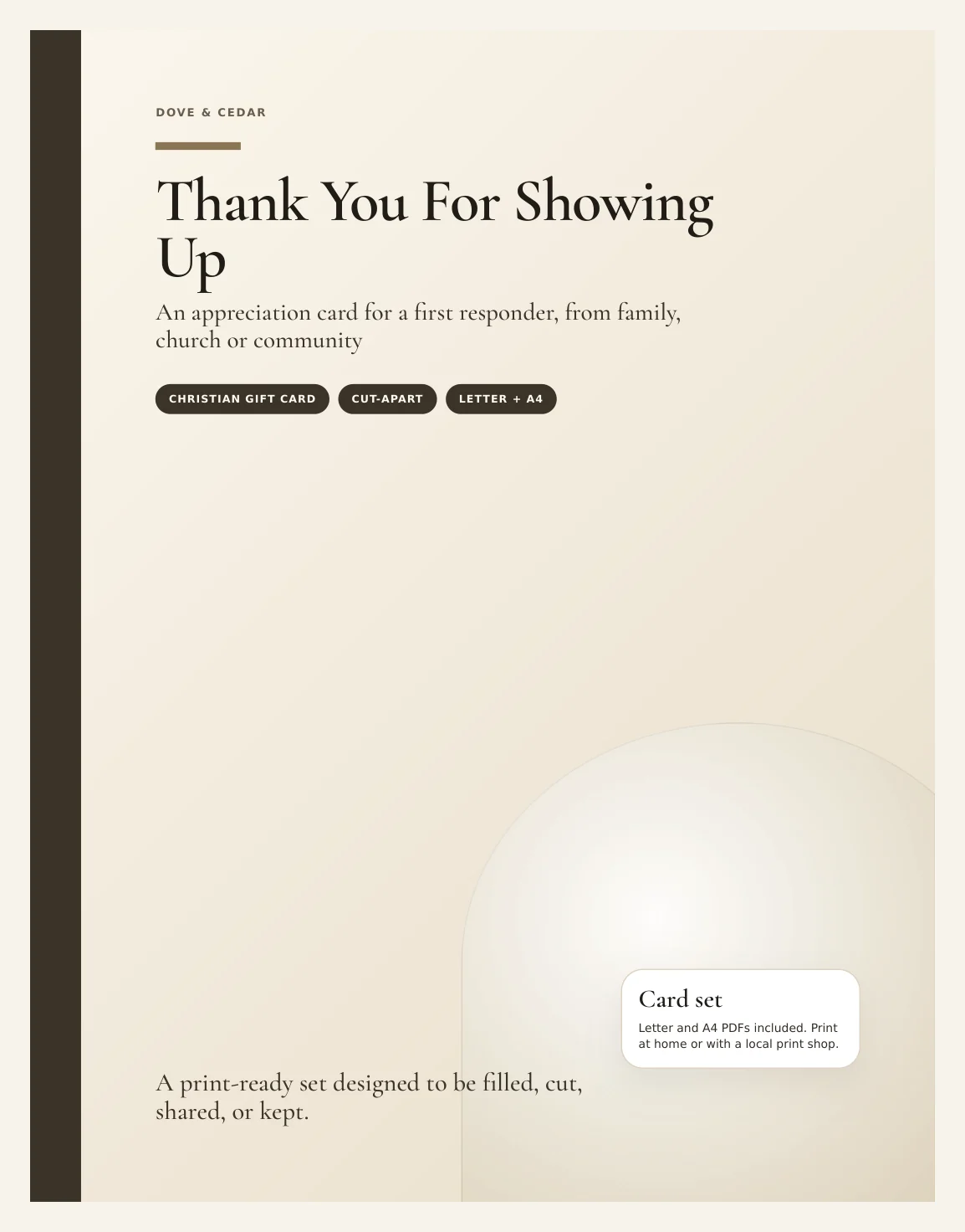Thank You For Showing Up — Preview page 1