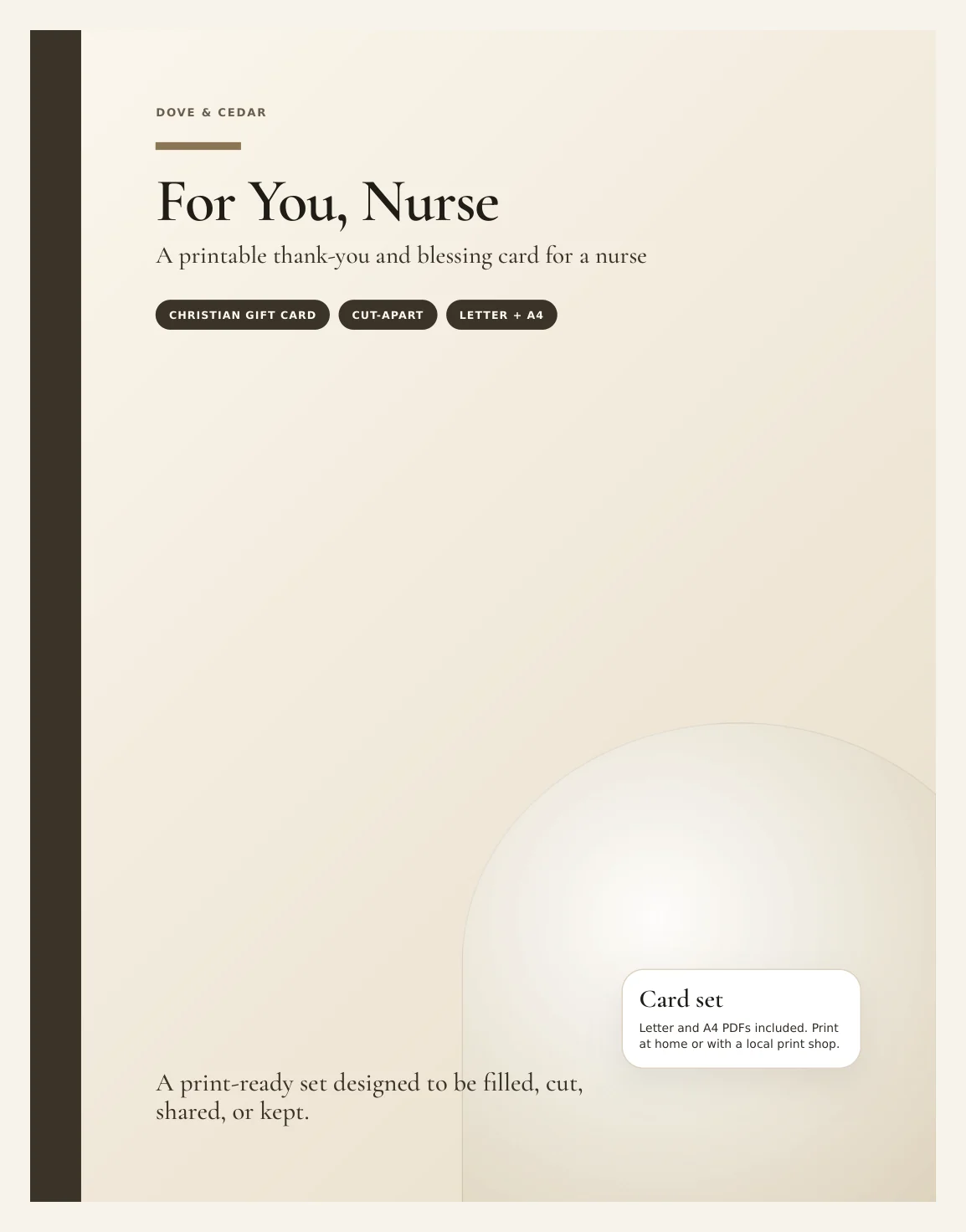For You, Nurse — Preview page 1