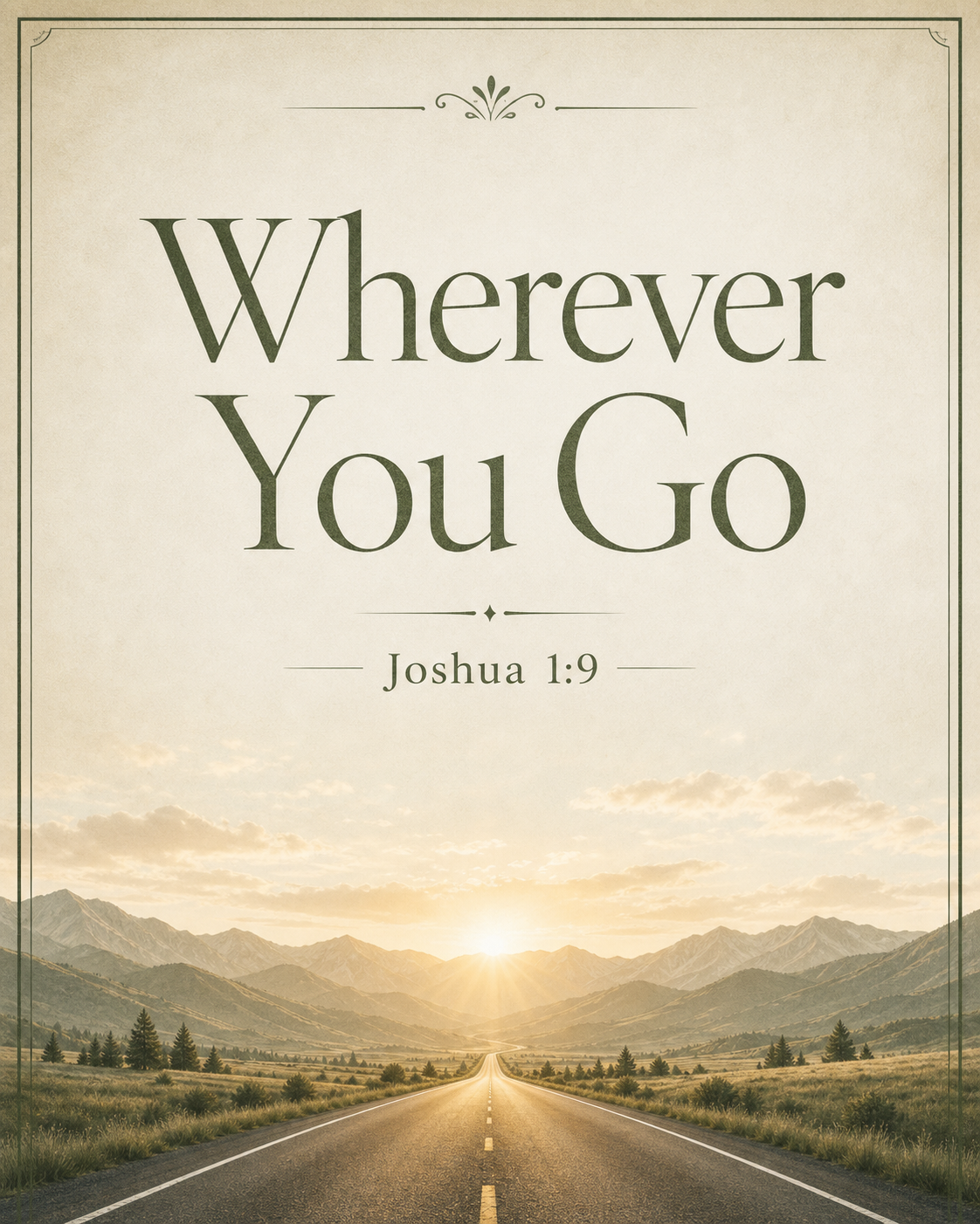 Wherever You Go — Trucker Wall Art